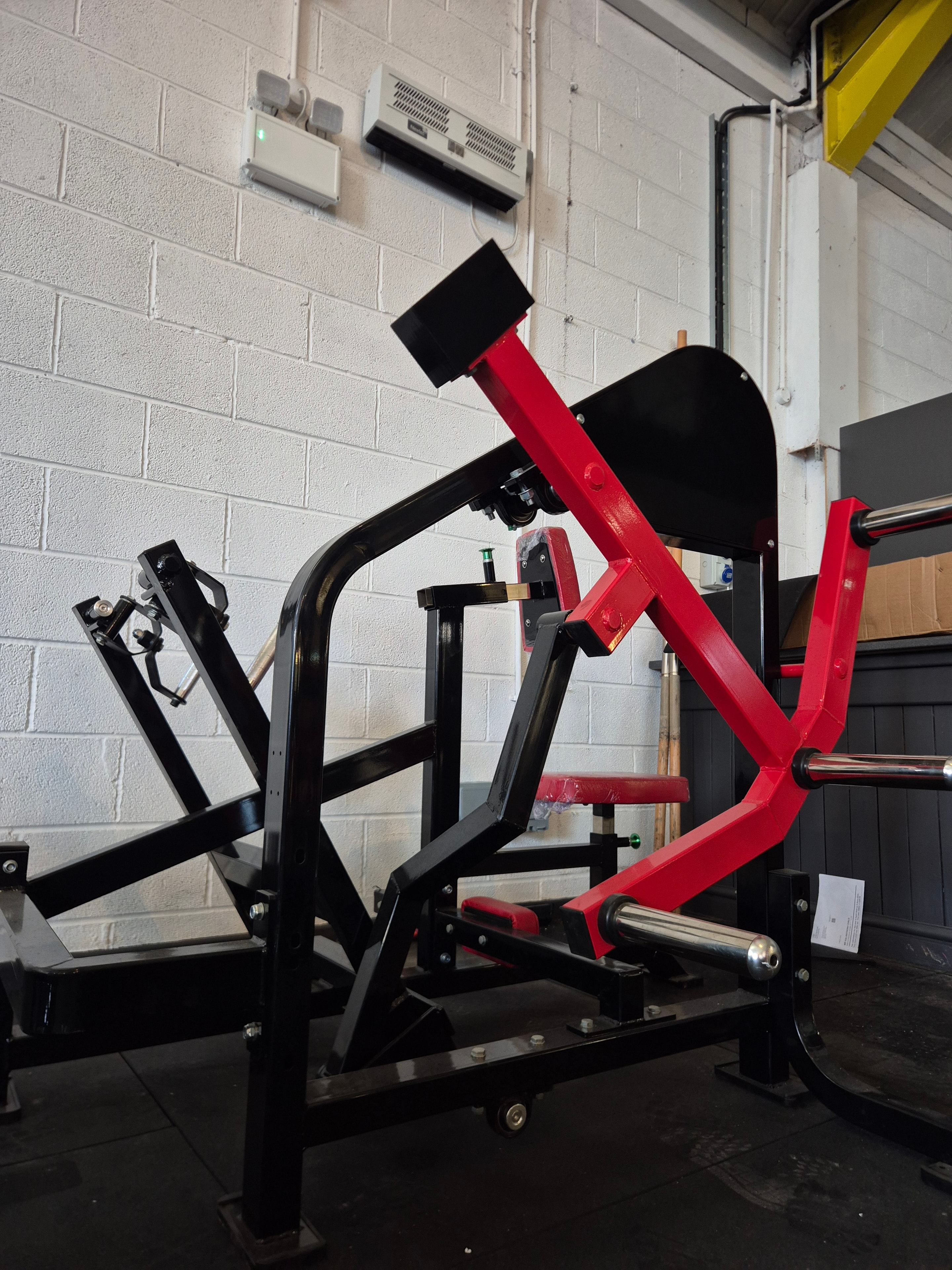 Strength training equipment at The Barn Gym